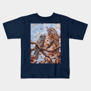 Devoted Discombobulation (Tawny Frogmouth Family) Kids T-Shirt